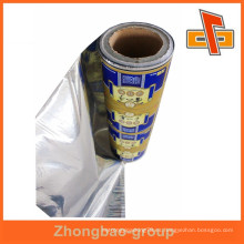 La impresión impresa de alta calidad sachet embalaje rollos de película de laminado en guangzhou